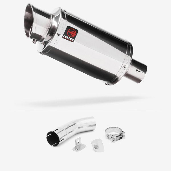Lextek YP4 S/Steel Stubby Exhaust 200mm with Link Pipe for Suzuki GSX-S 1000 (15-20)