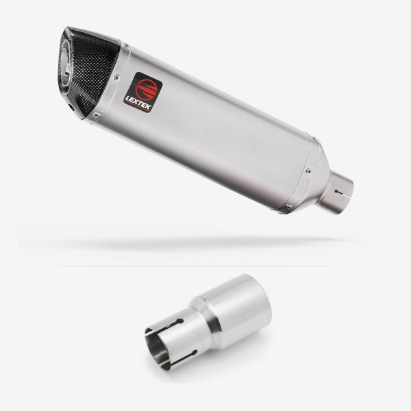 Lextek VP1 Matt S/Steel Exhaust 300mm with Link Pipe for Lexmoto Adrenaline (EFI) 125