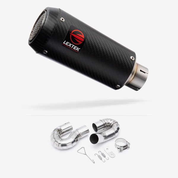 Lextek CP9C Full Carbon Exhaust 180mm with Link Pipe for Honda CBR1000 RR (08-13)