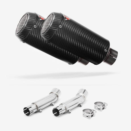 Lextek CP9C Full Carbon Exhaust 180mm with Link Pipe for Honda CB900 F Hornet (01-09)