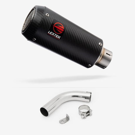 Lextek CP9C Full Carbon Exhaust 180mm with Link Pipe for Honda CB1000R (08-17)