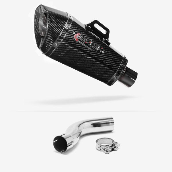 Lextek XP8C Carbon Fibre Exhaust 210mm with Link Pipe for Triumph Sprint ST 995i (98-04)