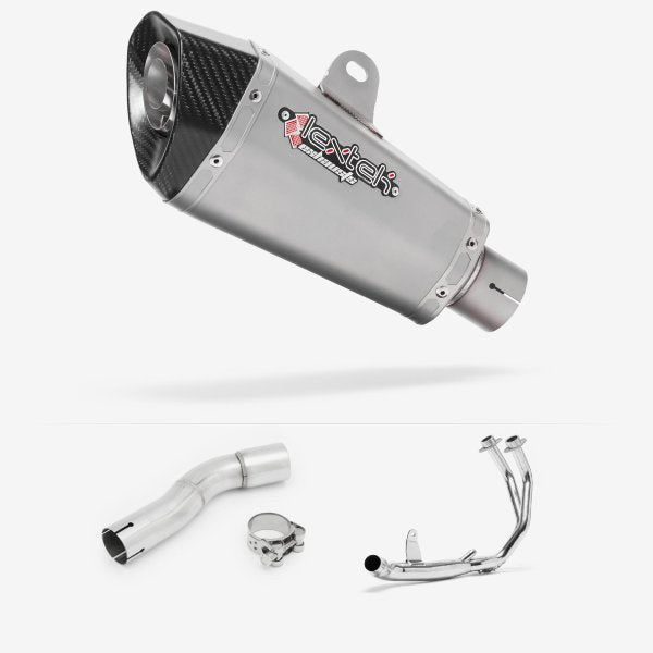 Lextek XP10 Matt S/Steel Exhaust System 210mm for Honda CMX500 Rebel (17-19)