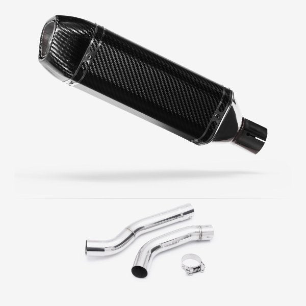 Lextek SU8C Carbon Fiber Underseat Exhaust 260mm with Link Pipe for Honda CBR1000 RR (04-05)