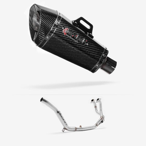 Lextek XP8C Carbon Fibre Exhaust System 210mm for Honda CRF1000 Africa Twin (16-19)
