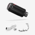 Lextek CP8C Full Carbon Exhaust System 150mm for Honda CBR500R & CB500F/X (13-15)