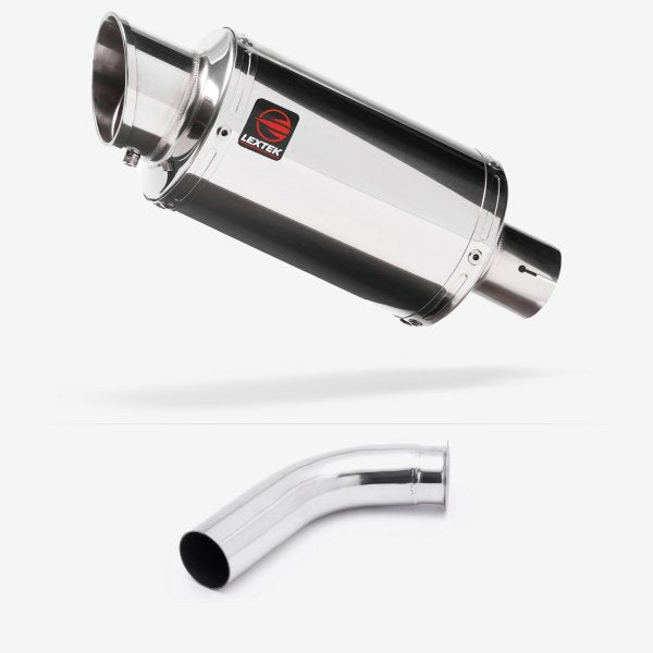 Lextek YP4 S/Steel Stubby Exhaust 200mm with Link Pipe