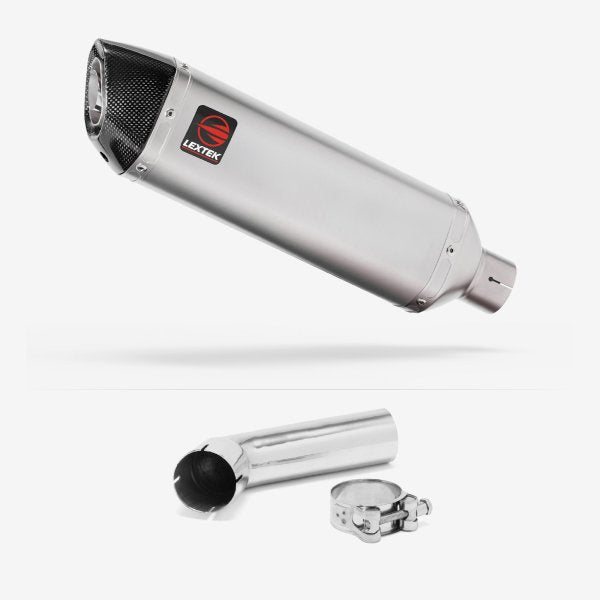 Lextek VP1 Matt S/Steel Exhaust 300mm with Link Pipe for Suzuki DL1050 V-Strom (20- )