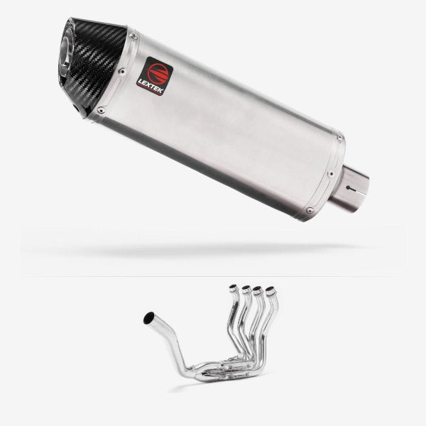 Lextek RP2 Gloss S/Steel Oval Exhaust System 300mm Single Sided