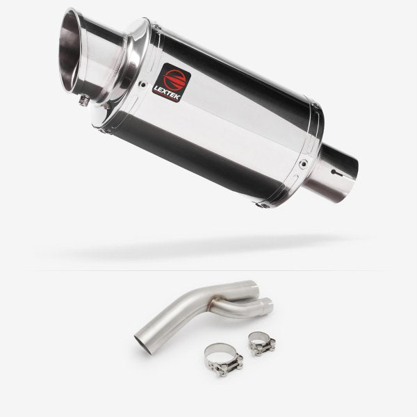 Lextek YP4 S/Steel Stubby Exhaust 200mm with Link Pipe for BMW S1000 RR (17-18)
