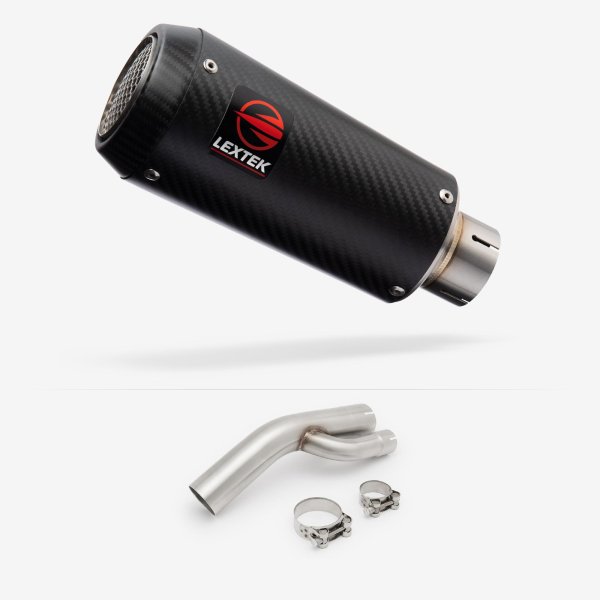 Lextek CP9C Full Carbon Exhaust 180mm with Link Pipe for BMW S1000 RR (17-18)