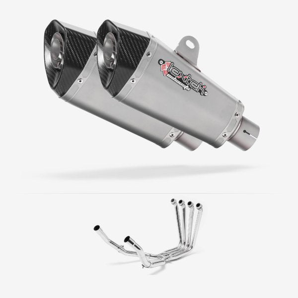 Lextek XP10 Matt S/Steel Exhaust System 210mm for Yamaha FJR1300 (01-19)