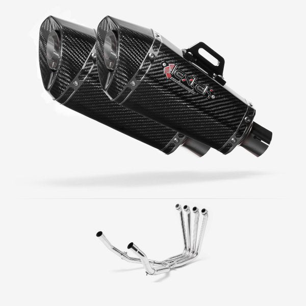 Lextek XP8C Carbon Fibre Exhaust System 210mm for Yamaha FJR1300 (01-19)