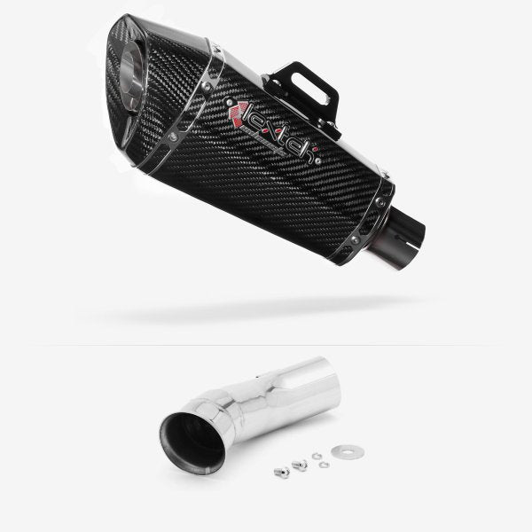 Lextek XP8C Carbon Fibre Exhaust 210mm with Link Pipe for KTM 790 Duke (18-21)