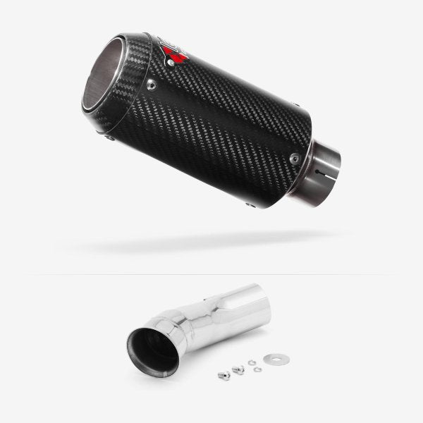 Lextek CP8C Full Carbon Exhaust 150mm with Link Pipe for KTM 790 Duke (18-21)