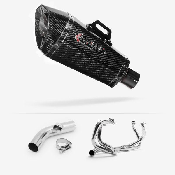 Lextek XP8C Carbon Fibre Exhaust System 210mm for Honda VFR800 X Crossrunner (11-14)