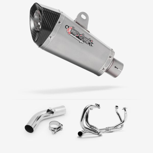 Lextek XP10 Matt S/Steel Exhaust System 210mm for Honda VFR800 X Crossrunner (11-14)