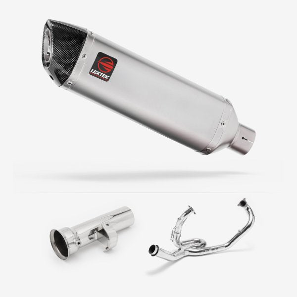 Lextek VP1 Matt S/Steel Exhaust System 300mm for KTM 1290 Super Adventure (17-20)