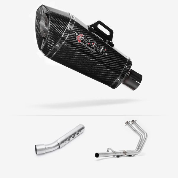 Lextek XP8C Carbon Fibre Exhaust System 210mm for Yamaha Tenere 700 (19-)