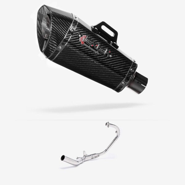 Lextek XP8C Carbon Fibre Exhaust System 210mm for Lexmoto LS-N 125