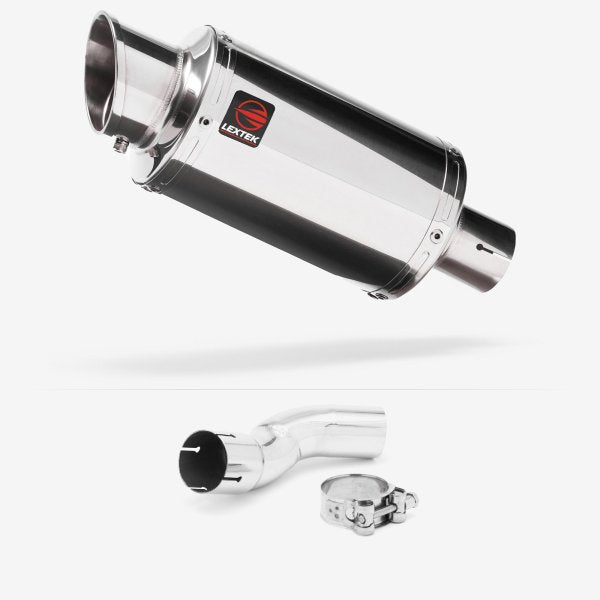 Lextek YP4 S/Steel Stubby Exhaust 200mm with Link Pipe for Kawasaki Z H2 (20-23)