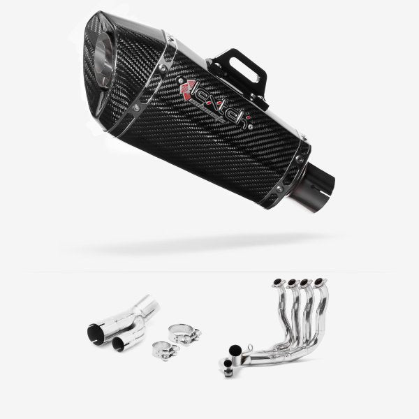 Lextek XP8C Carbon Fibre Exhaust System 210mm for BMW S1000R 2017-2020