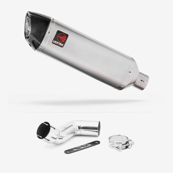 Lextek VP1 Matt S/Steel Exhaust 300mm with Link Pipe for Kawasaki Ninja 1000SX (20- )