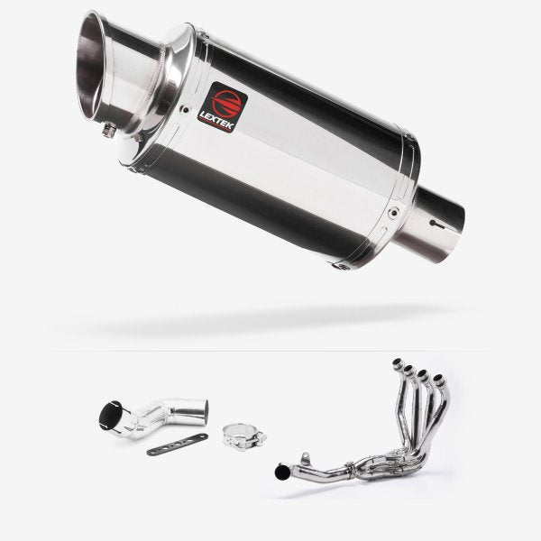 Lextek YP4 S/Steel Stubby Exhaust System 200mm for Kawasaki Ninja 1000SX (20- )