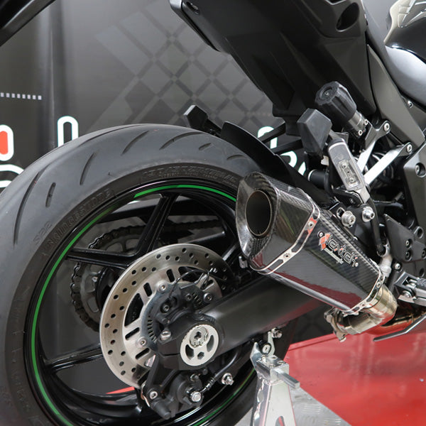Lextek XP8C Carbon Fibre Exhaust System 210mm for Kawasaki Ninja 1000SX (20- )