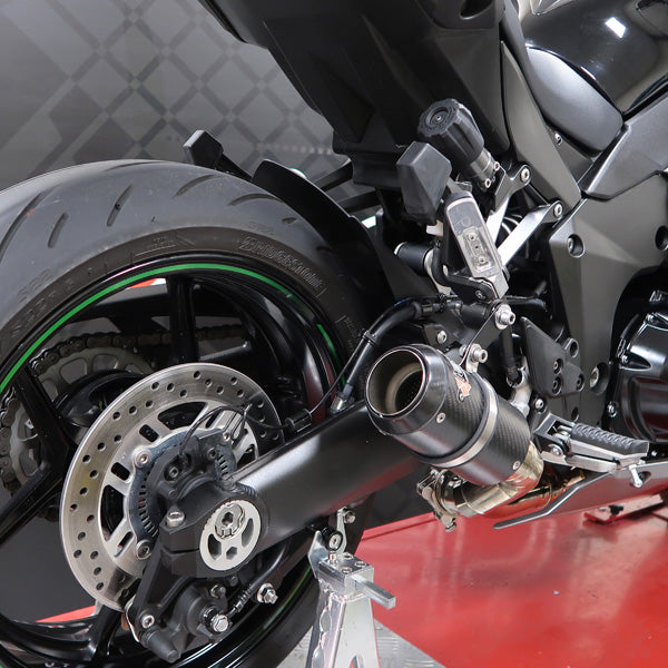 Lextek CP8C Full Carbon Exhaust System 150mm for Kawasaki Ninja 1000SX (20- )