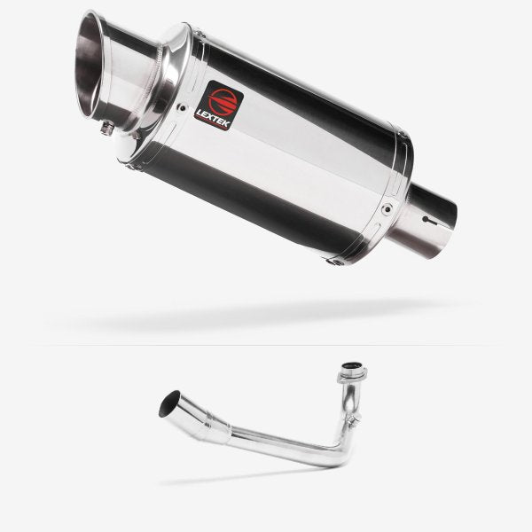 Lextek YP4 S/Steel Stubby Exhaust System 200mm for Lexmoto Pegasus 300