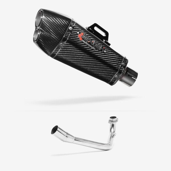 Lextek XP13C Carbon Fibre Exhaust System 210mm for Lexmoto Pegasus 300