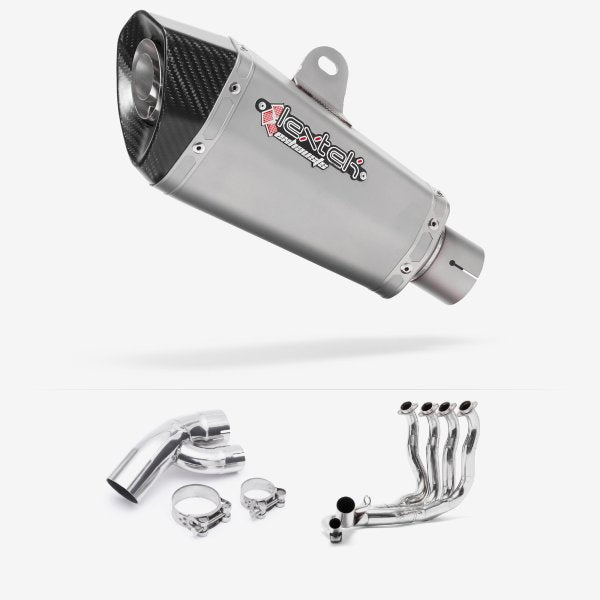 Lextek XP10 Matt S/Steel Exhaust System 210mm for BMW S1000XR (15-19)