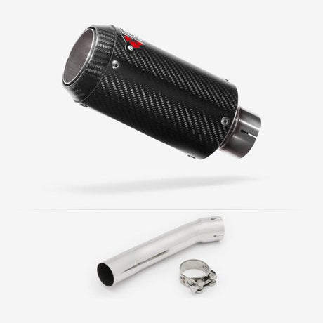 Lextek CP8C Full Carbon Exhaust 150mm with Link Pipe for Suzuki SV650 (99-02)