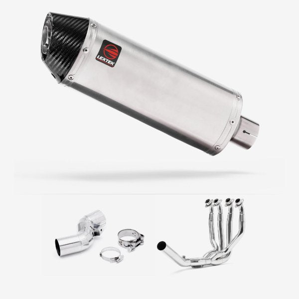 Lextek Stainless Steel RP2 Exhaust System 300mm for Kawasaki Ninja H2 SX (18-20)