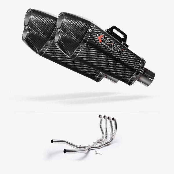 Lextek Stainless Steel XP13C Carbon Fibre Exhaust System 210mm
