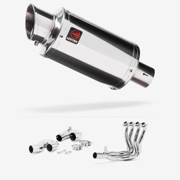 Lextek YP4 S/Steel Stubby Exhaust System 200mm for Honda CBR1000RR Fireblade (14-16)