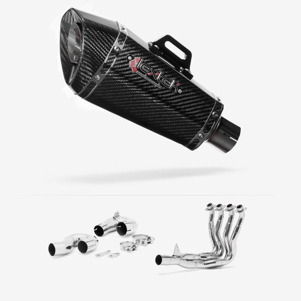 Lextek XP8C Carbon Fibre Exhaust System 210mm for Honda CBR1000RR Fireblade (14-16)