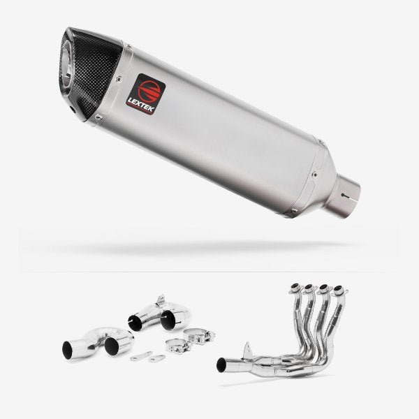 Lextek VP1 Matt S/Steel Exhaust System 300mm for Honda CBR1000RR Fireblade (14-16)