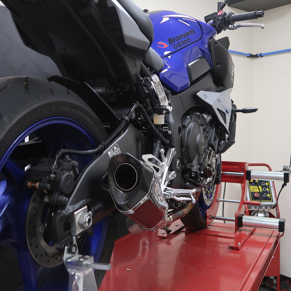 Lextek Stainless Steel XP8C Exhaust 210mm with De-Cat Link Pipe for Yamaha MT-10 (16-24)