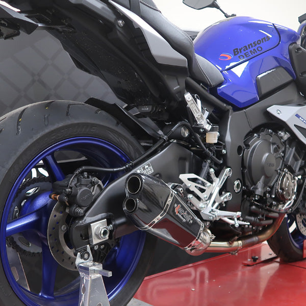 Lextek Stainless Steel XP13C Exhaust 210mm with De-Cat Link Pipe for Yamaha MT-10 (16-24)