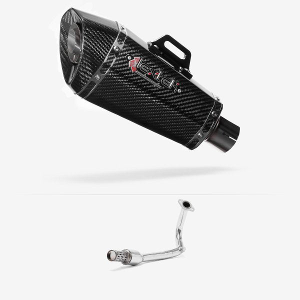 Lextek Stainless Steel XP8C Full Exhaust System for Lexmoto Echo 50 (17-24)