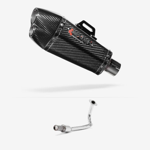 Lextek Stainless Steel XP13C Full Exhaust System for Lexmoto Echo 50 (17-24)