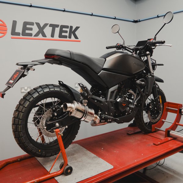 Lextek Stainless Steel OP15 Full Exhaust System for Lexmoto RSS 125 (22-24)