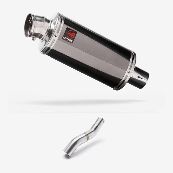Lextek Stainless Steel OP16 Exhaust 250mm for Honda CBR500R (22-24) with Link Pipe