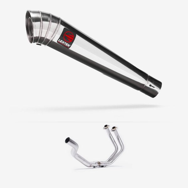 Lextek Stainless Steel MP4 Full Exhaust System for Yamaha YZF-R7 (21-24) Pillion Mount