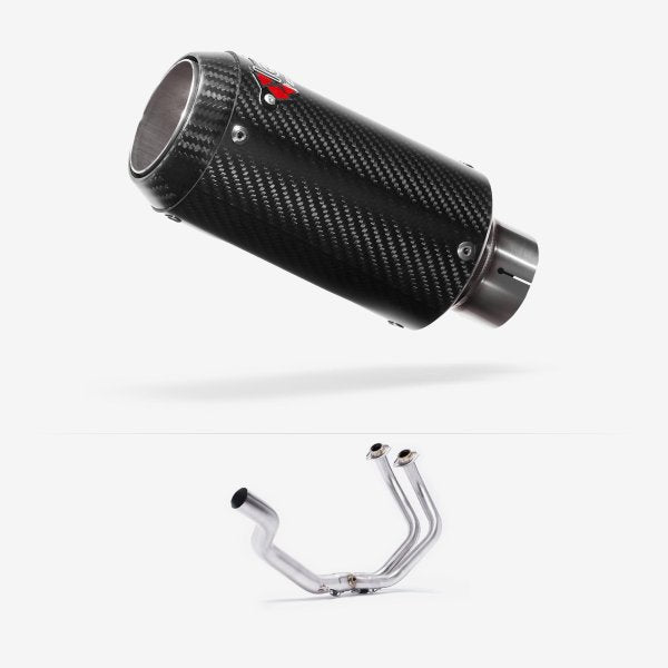 Lextek Stainless Steel CP8C Full Exhaust System for Yamaha YZF-R7 (21-24) Pillion Mount