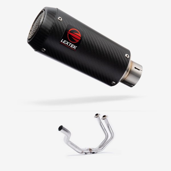 Lextek Stainless Steel CP9C Full Exhaust System for Yamaha YZF-R7 (21-24) Pillion Mount