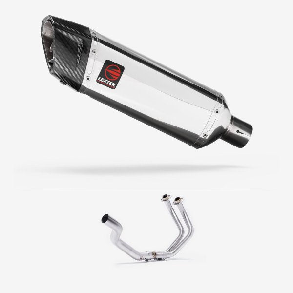 Lextek Stainless Steel SP4 Full Exhaust System for Yamaha  YZF-R7 (21-24) Pillion Mount