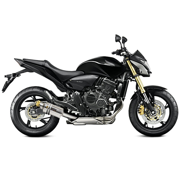 Lextek YP4 S/Steel Stubby Exhaust 200mm with Link Pipe for Honda CB600F Hornet (07-12)